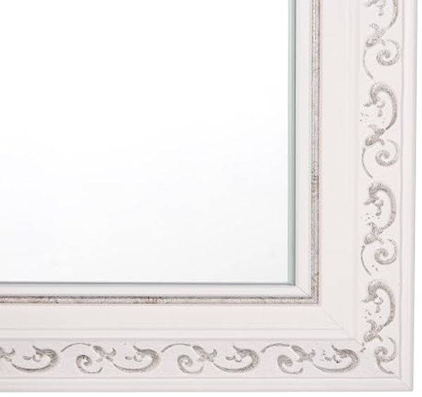 Wandspiegel weiß / silber rechteckig 50x130 cm MAULEON Bild 4