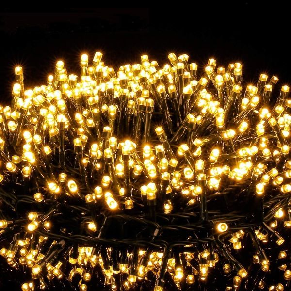 Avoalre 2000er led Lichterkette 50M Weihnachtsbeleuchtung Außen Lichterkette,8 Modi IP44 Wasserdicht Büschellichterkette für Weihnachten Garten Party Geburtstag Hochzeit,Cluster lichterkette warmweiß