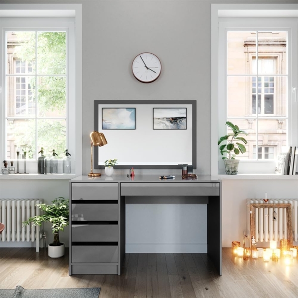 Schminktisch Sherry Grau 55 cm ohne Spiegel Vicco