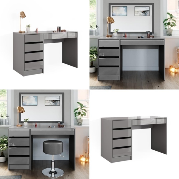 Schminktisch Sherry Grau 120 cm ohne Spiegel Vicco Bild 8