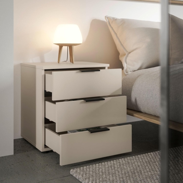 HBZ Kommode Linz Nachtkonsole, BxHxT 45x50x40cm (1 St), Breite 45cm,Lip-Griff, Melaminbeschichtung Bild 4