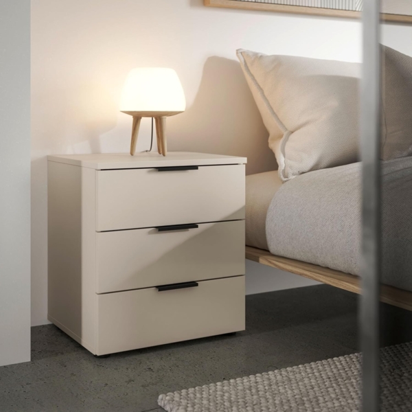 HBZ Kommode Linz Nachtkonsole, BxHxT 45x50x40cm (1 St), Breite 45cm,Lip-Griff, Melaminbeschichtung Bild 2