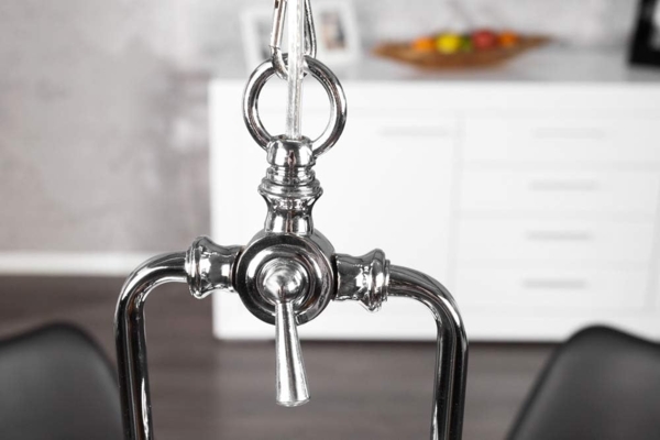 riess-ambiente Hängeleuchte INDUSTRIAL 45cm silber, ohne Leuchtmittel, Wohnzimmer · Metall · Esszimmer · Industrial Bild 9