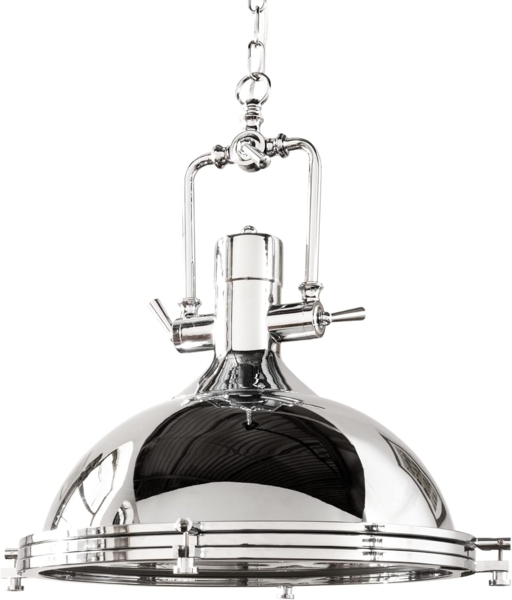 riess-ambiente Hängeleuchte INDUSTRIAL 45cm silber, ohne Leuchtmittel, Wohnzimmer · Metall · Esszimmer · Industrial Bild 1