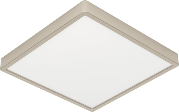 EGLO LED Deckenleuchte Fueva 6, quadratische Deckenlampe, Aufbaulampe aus Metall in Silber und Kunststoff Weiß, Deckenbeleuchtung warmweiß-kaltweiß, 29x29 cm