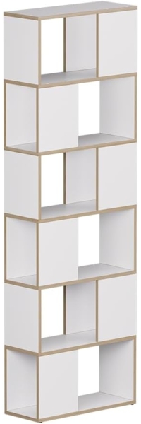 Raumteiler Eneos Weiß/Eiche 60 x 186 cm Vicco