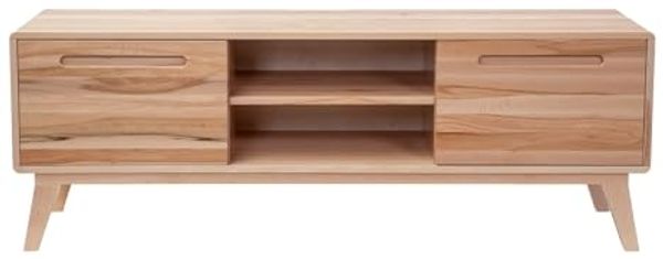 Medienschrank TV-Schrank Fernsehschrank mit 2 Türen aus Rotbuche V-90.51-12