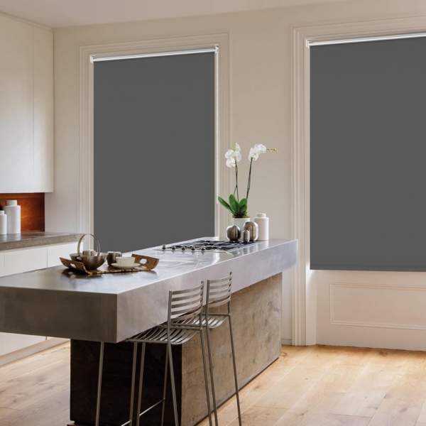 Verdunklungsrollo Klemmfix Rollo ohne Bohren Dunkelgrau B60 x H150cm-Stoffbreite 55cm Fenster Verdunkelung Jalousie Jalousien Sonnenschutz Fenster innen ohne Bohren Bild 7