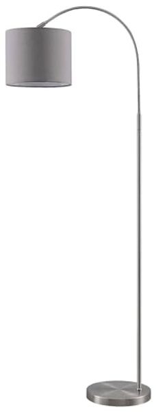 Lindby Bogenlampe Keriba, Metall, Alu IP20, 1 x 15 W LED