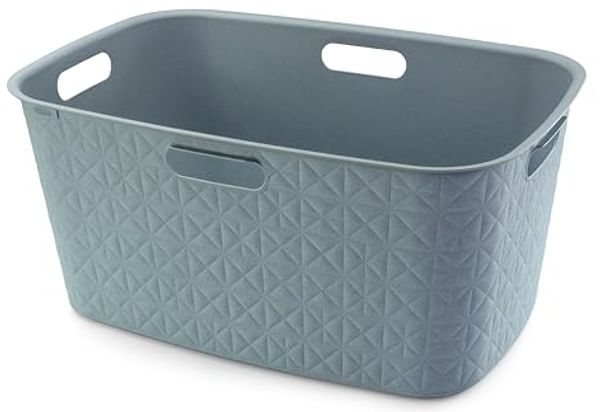 CURVER Wäschekorb türkisblau SoftTex 45L