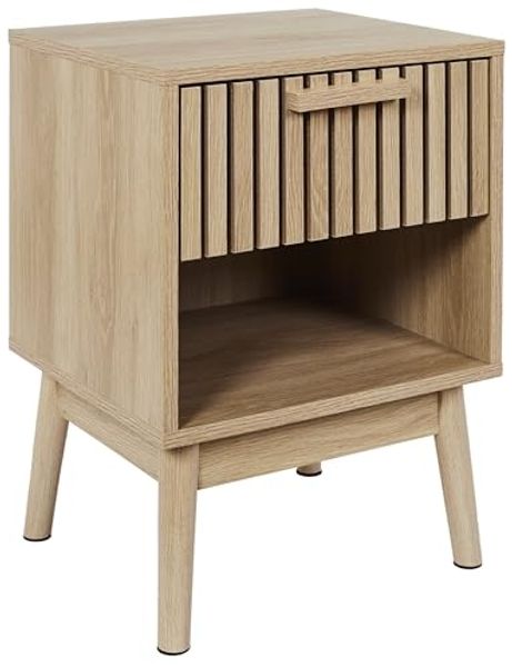 HOME DECO FACTORY Nachttisch Klaus, braun, 40 x 55 x 35 cm