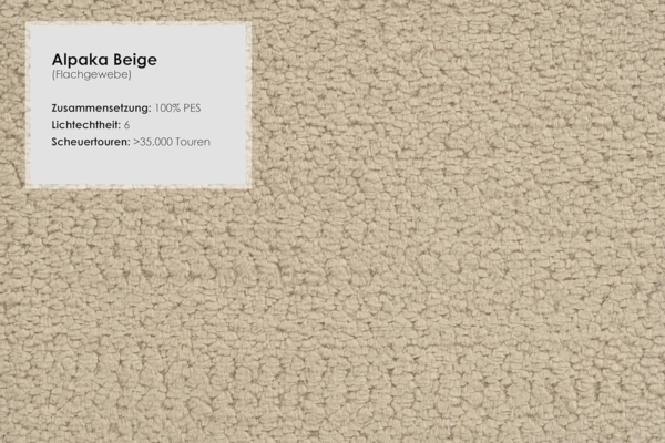 CAVADORE Ecksofa Blue/Moderne Eckcouch mit Longchair, Inkl. Kopfteilverstellung, Vorziehsitz motorisch, Klapptisch, USB-Anschluss und mattschwarzen Metallfüßen / 271 x 93 x 191 / Flachgewebe, Beige Bild 10