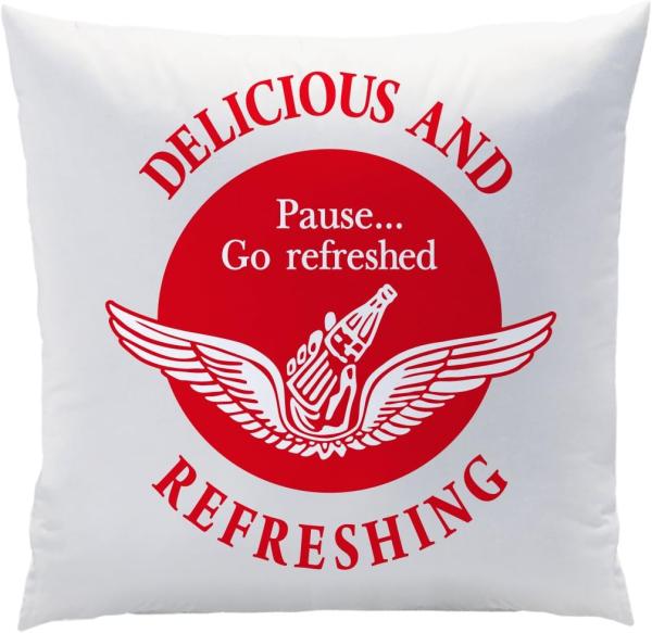 Coca-Cola 1886 Kissen Kuschelkissen ca. 40 x 40 cm Dekokissen Sofakissen Bild 2