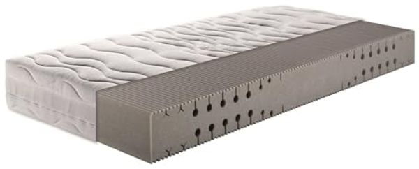 Kaltschaummatratze Pro Body S 592, 7 Zonen Matratze 90x200 cm, 140x200 cm, Breckle, 22 cm hoch, & weitere Größen, Matratze H2/H3/H4, ergonomisch, atmungsaktiv