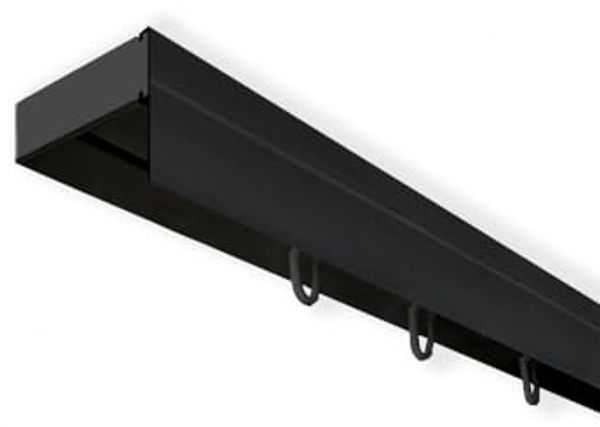 SN DECO GROUP Gardinenschiene Vorhangschiene SH (1) mit Blende 5 cm, 1-läufig, Fixmaß, mit Bohren, verschraubt, Kunststoff