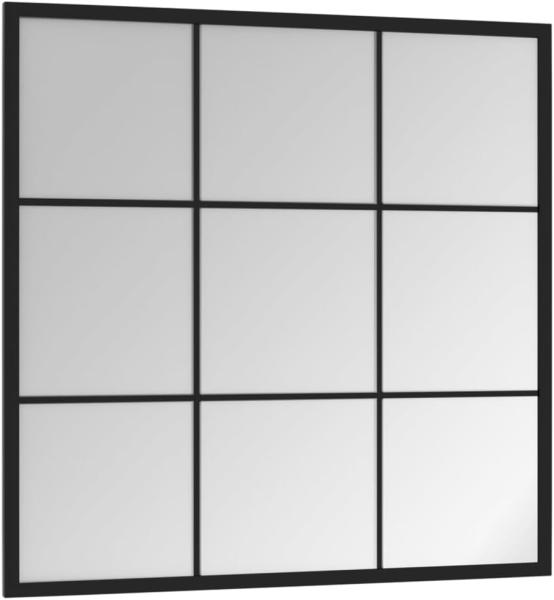 vidaXL Wandspiegel, Metall schwarz, 60x60 cm Bild 3