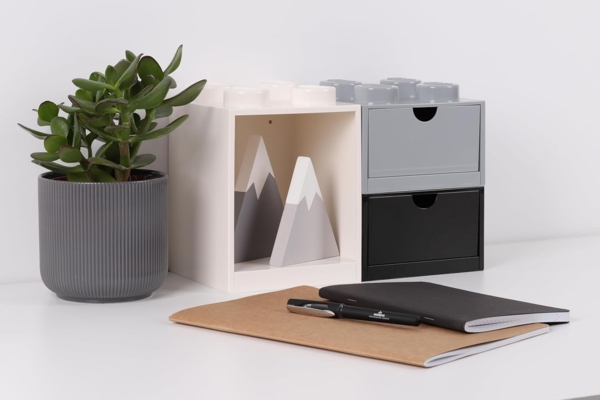 Room Copenhagen 'LEGO Schreibtischschublade' Aufbewahrungsbox rot Bild 2