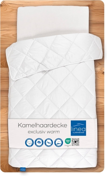 Böhmerwald Exclusiv Kamelhaardecke, allergikergeeignet, 100% Kamelhaar, Füllgewicht: 1250gr., Wärmeklasse: normal, Größe: 155x220 cm, OEKO-TEX ® STANDARD 100