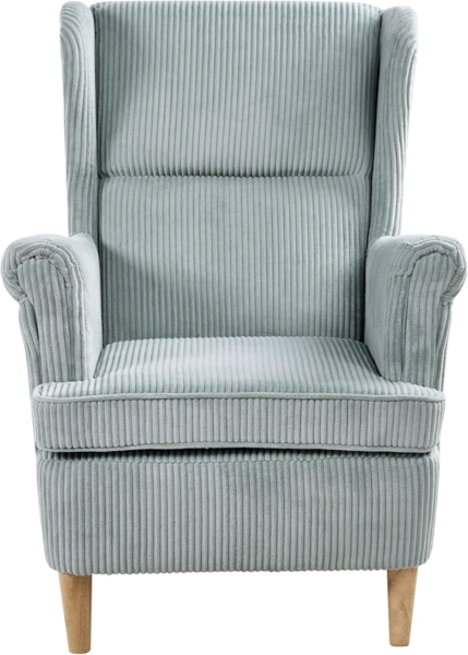 Ohrensessel ABSON Cord Hellblau