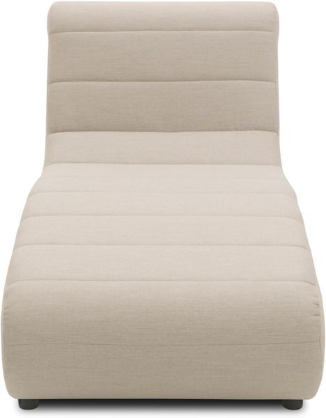DOMO. collection Outdoor Sofa Borkum, Longchair wetterfest, Gartenmöbel, Gartenliege, Liege, Sofa, Gartensofa, Polsterliege 73 x 152 x 80 cm (BxTxH), Taupe