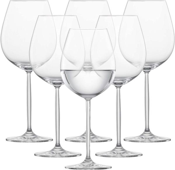 Schott Zwiesel Rotwein Glas 1, 6er Set, Diva, Rotwein, Form 8015, 613 ml, 104096