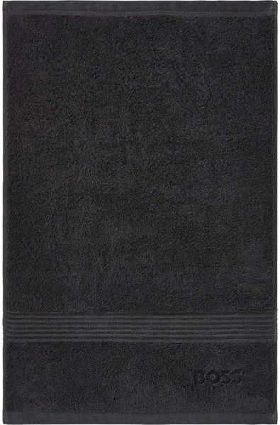 BOSS Gästetuch - LOFT, Handtuch, Baumwolle Schwarz 40x60 cm