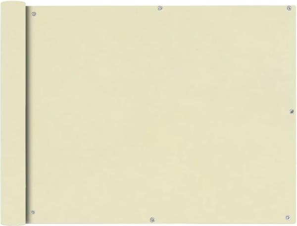 vidaXL Balkonsichtschutz Oxfordgewebe 90x400 cm Creme 42338