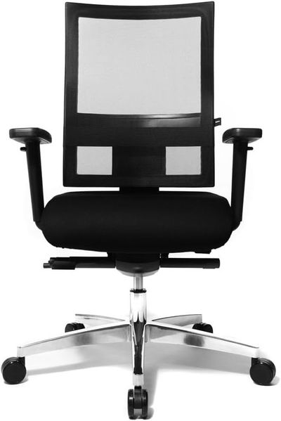 Möbel-Eins SITNESS 60 Drehstuhl Body Balance, Material Stoff/Aluminium, schwarz