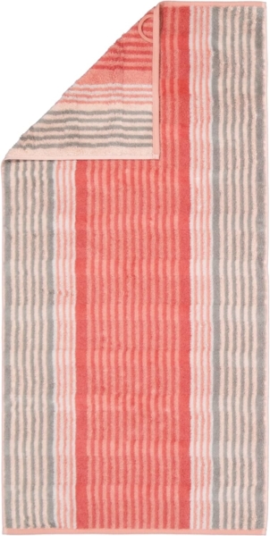 Cawö Handtuch Cawö Handtuchserie Noblesse Harmony 1085-27 koralle, 100% Baumwolle