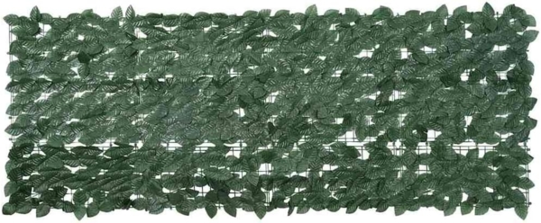 vidaXL Balkon-Sichtschutz mit Dunkelgrünen Blättern 200x75 cm 367840