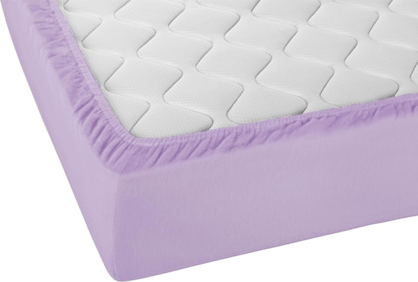 biberna Feinbiber-Spannbetttuch 0002744, viola, 1x 140x200 cm - 160x200 cm Bild 3