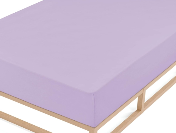 biberna Feinbiber-Spannbetttuch 0002744, viola, 1x 140x200 cm - 160x200 cm Bild 2