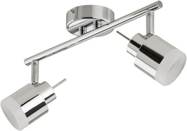 Briloner LED Bad-Deckenleuchte Splash 2-flammig chrom