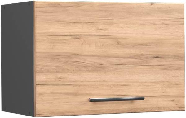 Vicco Küchenschrank Küchenmöbel Küchenzeile Fame-Line modern Küche Einbauküche Blende Unterschrank Hochschrank Hängeschrank (Anthrazit-Goldkraft, Hängeschrank 60 cm (flach))