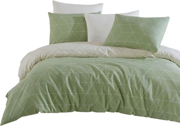 Traumschlaf Bettwäsche West|240x220 cm + 2x 80x80 cm| grün