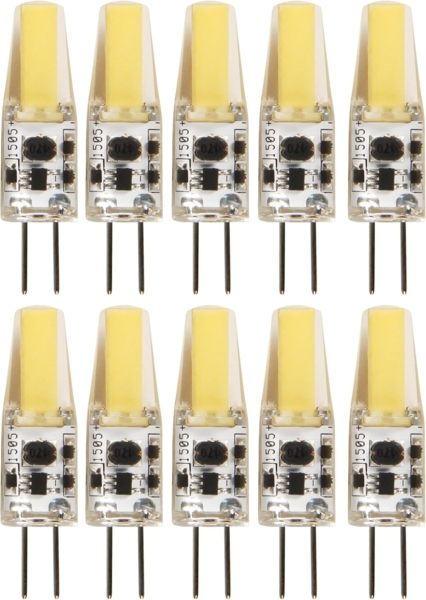 LED-Stiftsockellampe McShine ''Silicia COB'', G4, 1,5W, 200lm, warmweiß, 10er-Pack Bild 1