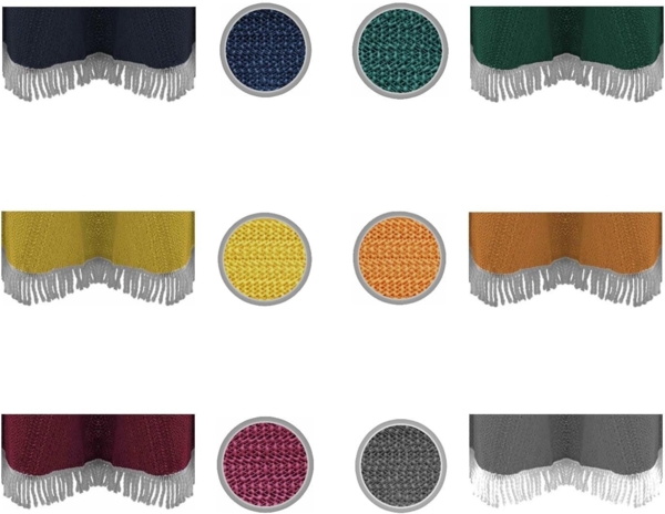 Gartentischdecke mit Fransen 150x210 cm oval grün Bild 5