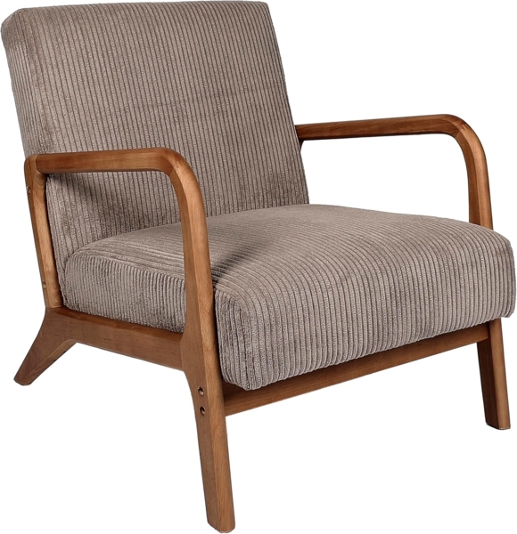HOME DECO FACTORY, HD0348, Cotele Scott Wohnzimmersessel, Weichheit, Möbel, Sitz, Sofa und Sessel, 64,5 x 75 x 83,5 cm, Sitzhöhe 43 cm, Taupe, Mol, TU Bild 8
