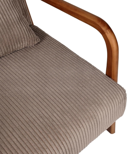 HOME DECO FACTORY, HD0348, Cotele Scott Wohnzimmersessel, Weichheit, Möbel, Sitz, Sofa und Sessel, 64,5 x 75 x 83,5 cm, Sitzhöhe 43 cm, Taupe, Mol, TU Bild 9