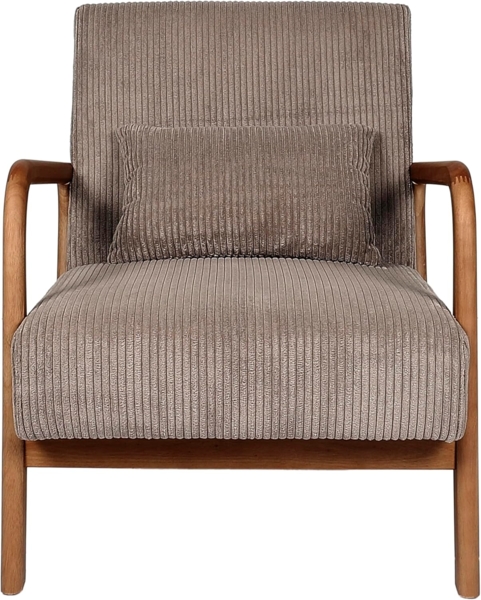 HOME DECO FACTORY, HD0348, Cotele Scott Wohnzimmersessel, Weichheit, Möbel, Sitz, Sofa und Sessel, 64,5 x 75 x 83,5 cm, Sitzhöhe 43 cm, Taupe, Mol, TU Bild 4