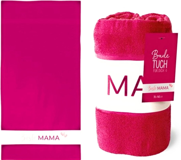 Badetuch Duschtuch Handtuch 70x140 Geschenk la vida Beste Mama 3797351