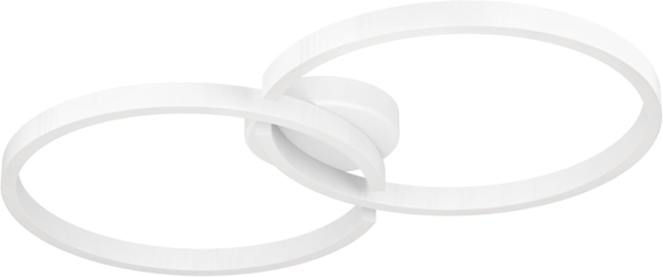 Eglo 900954 LED Deckenleuchte AMANDOLO Alu, Stahl, Kunststoff weiss 19,5W 2700-6500K L:67. 5cm B:38cm H:6. 5cm dimmbar