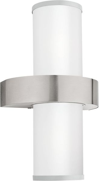 Eglo 86541 Aussenleuchte BEVERLY 1 L:20cm H:35cm edelstahl, silber, E27 max. 2X40W