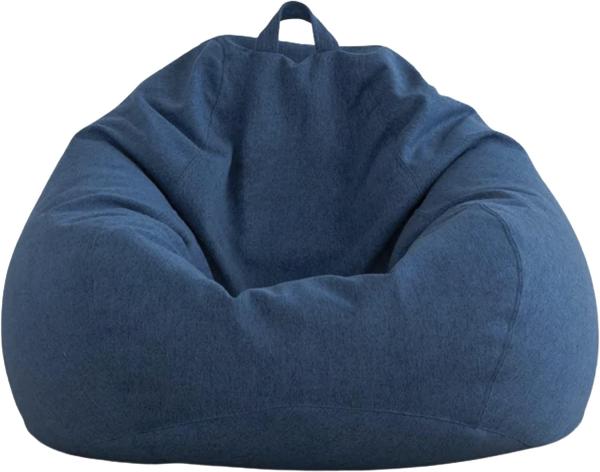 AD. CON Indoor Sitzsack mit EPS-Perlen Füllung, Puff, Relax-Sessel, Sitzkissen, Bodenkissen, Bean Bag 250L Marineblau