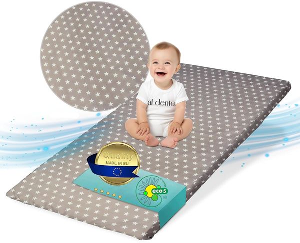 Best For Kids Kinder-Rollmatratze 70x140 cm grau