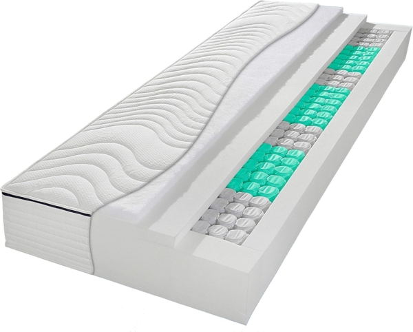 Irisette Fehmarn 500er Tonnentaschenfederkernmatratze, Wendematratze mit 7 Zonen, Härtegrad 2, 140x210 cm, Öko-Tex zertifiziert, produziert nach deutschem Qualitätsstandard Bild 3