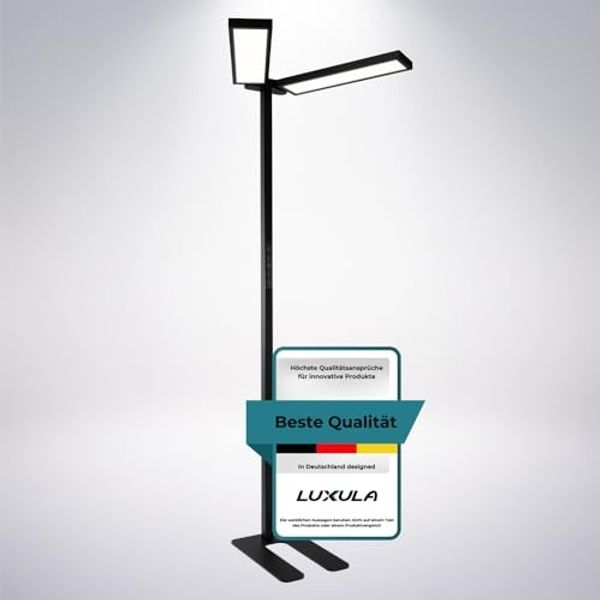 LUXULA LED-Büro-Stehleuchte, Up/Down, 120W, 4000K, EEK: F, 8500lm, IP20, dimmbar, schwarz