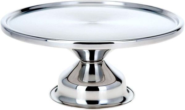 Excellent Houseware Tortenplatte 33 cm Edelstahl 442498