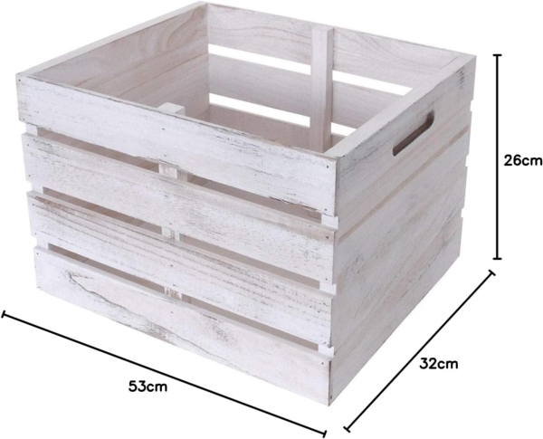 Kommode mit 3 Schubladen HWC-C62, Shabby-Look, Vintage, 53 x 32 x 26 cm ~ weiß Bild 2