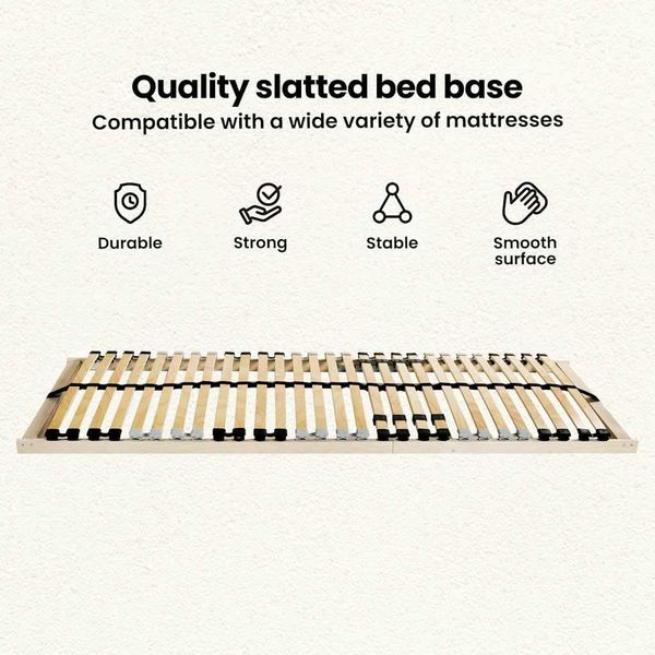 vidaXL Bett-Lattenrost Braun 140 x 190 cm Massivholz Buche 42015237 Bild 5